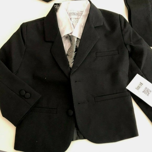 Spring Notion Baby Boys' Classic Fit Formal Black - Picture 4 of 6